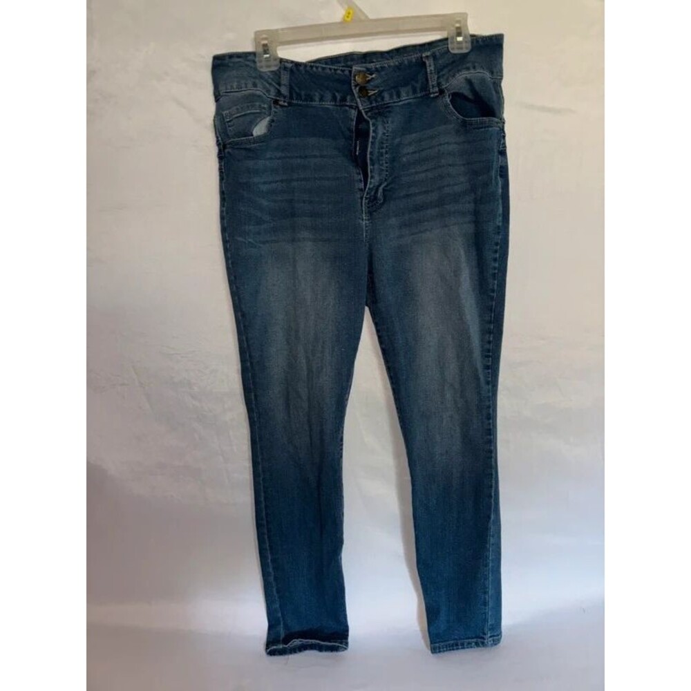 D. Jeans Womens Blue Denim Skinny Jeans Size 16P